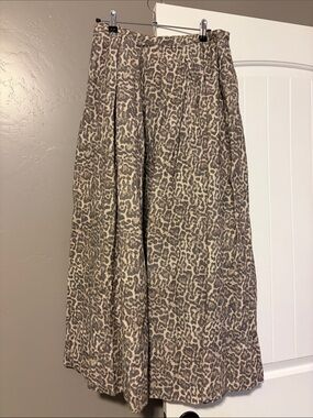 Shop Stevie Leopard-Print Maxi Skirt in Taupe and Cream